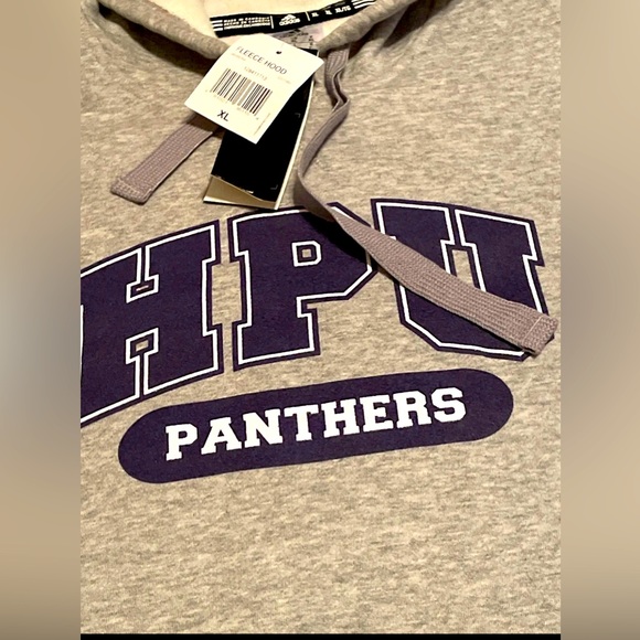NWT HPU PANTHERS   Adidas Gray Hoodie SIZE XL - Picture 4 of 5